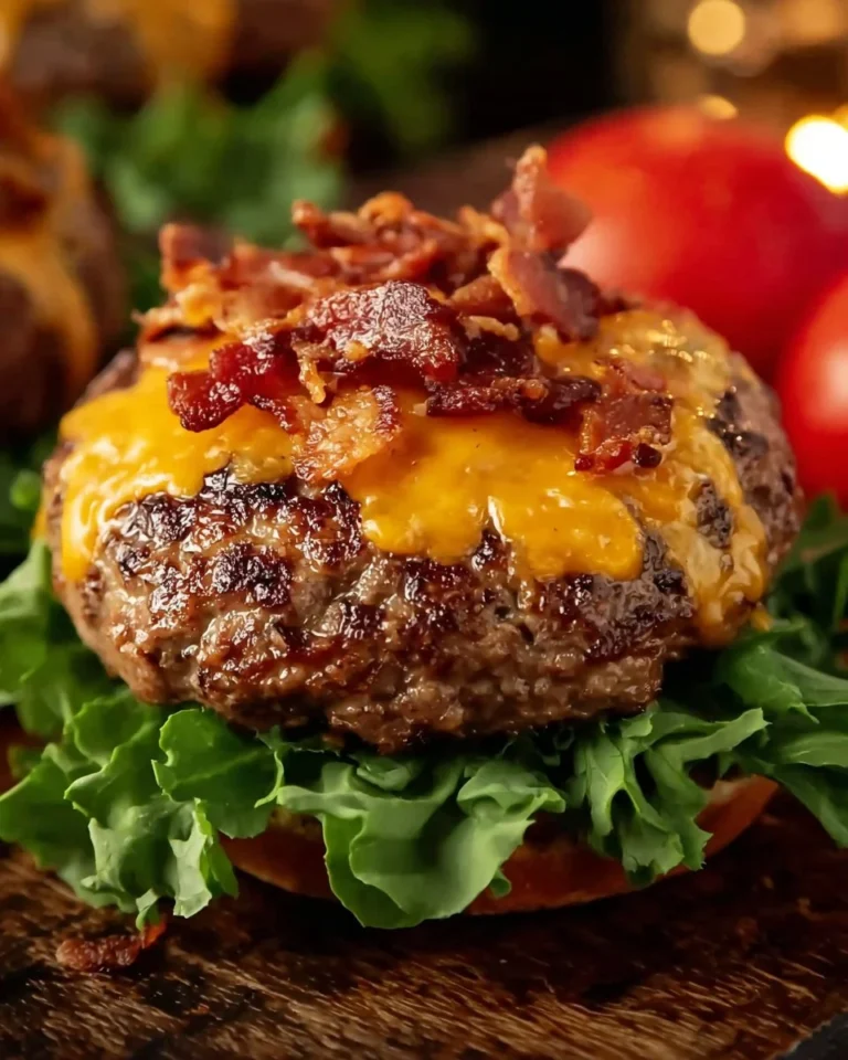Delicious Crack Burgers ready to serve with fresh ingredients