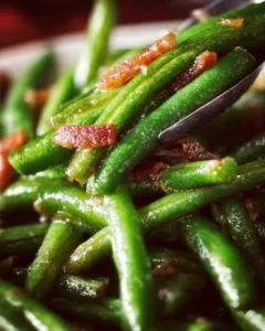 Delicious crack green beans served as a side dish in a vibrant bowl.