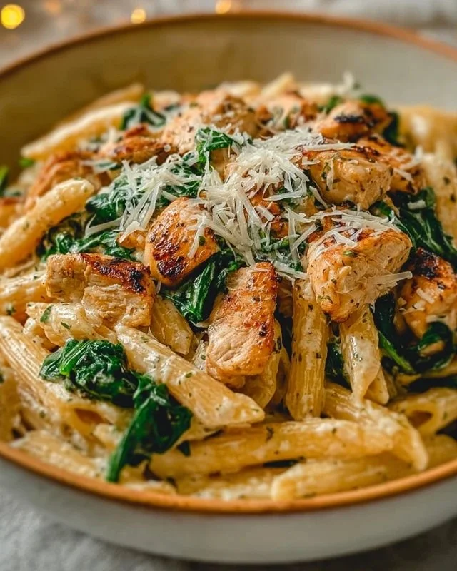 Creamy Garlic Parmesan Chicken Pasta