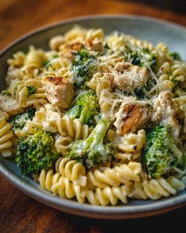 Creamy Rotisserie Chicken Broccoli Pasta