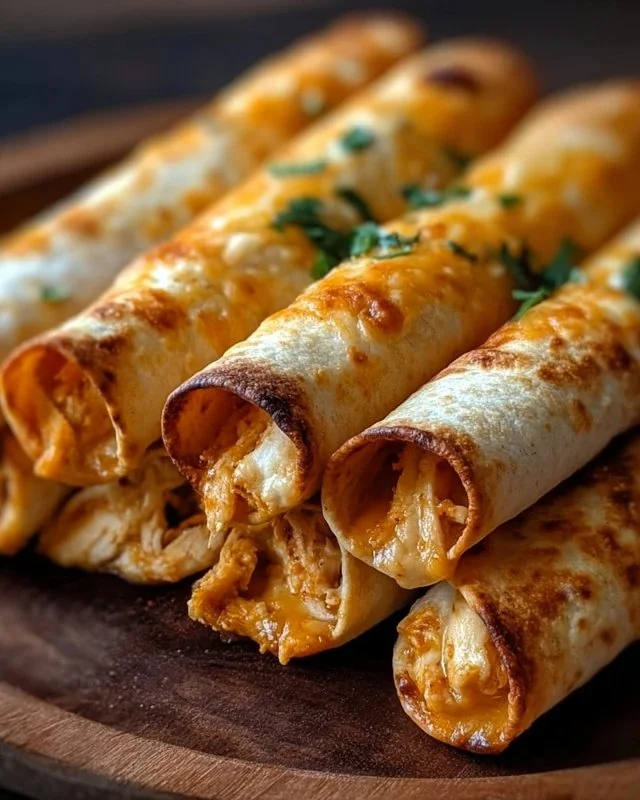 Crispy Baked Chicken Taquitos