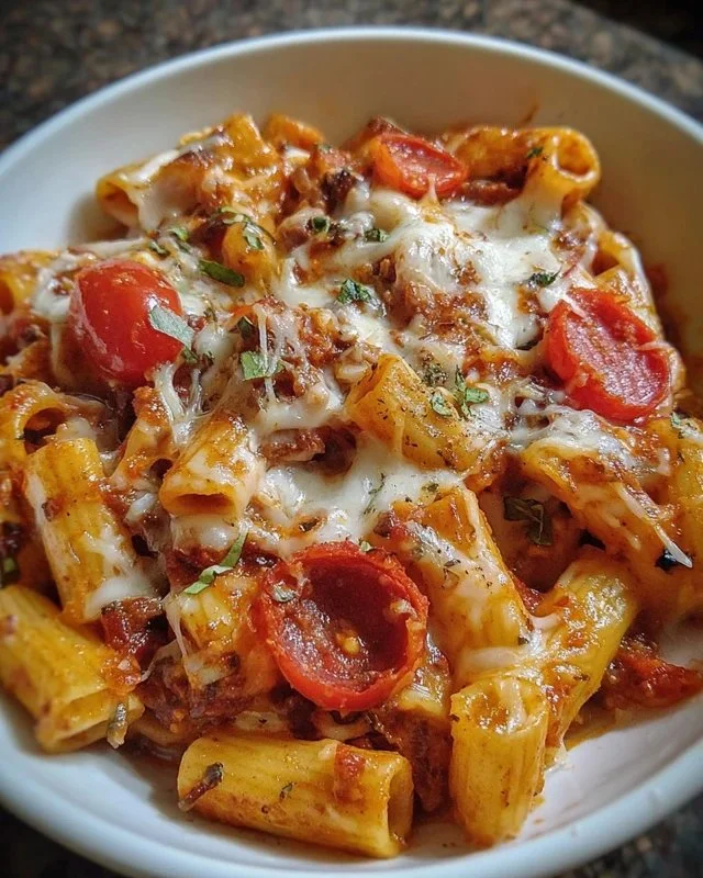 Crockpot Pizza Pasta
