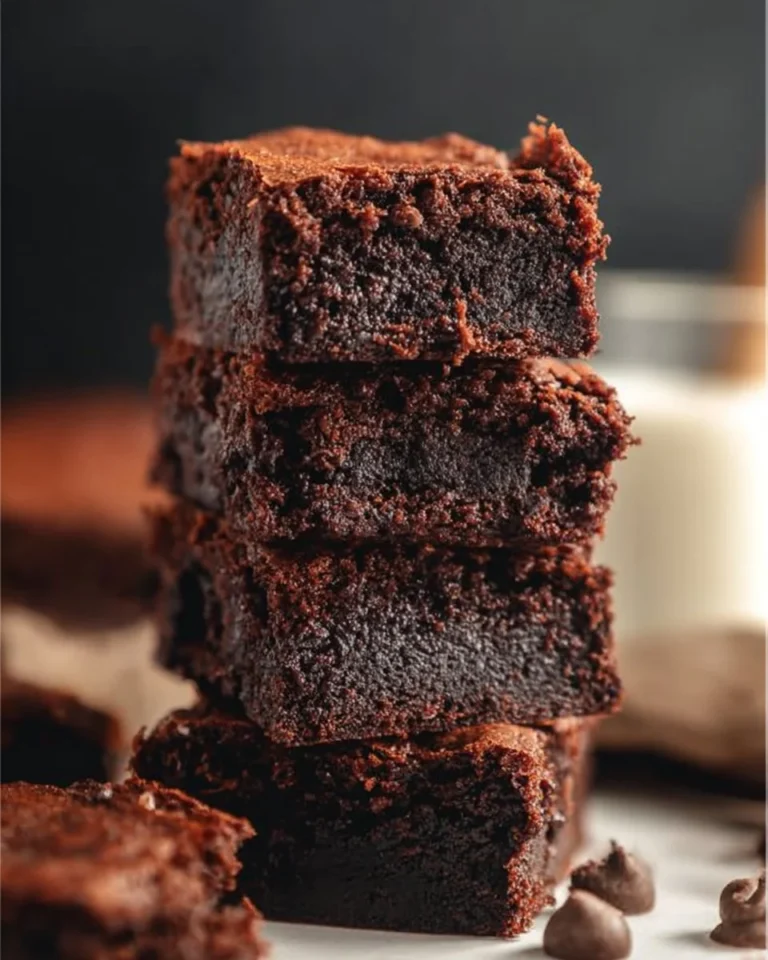 Delicious and healthy almond flour brownies on a plate