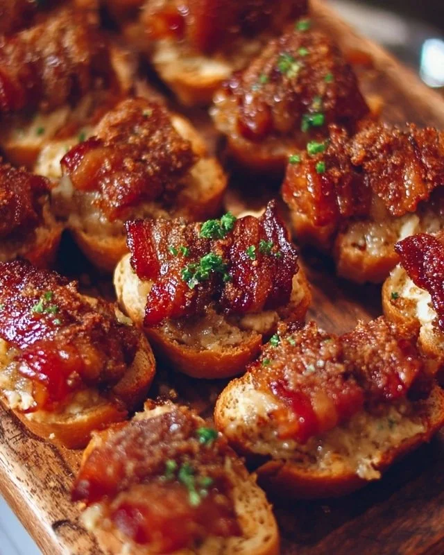 A platter of delicious appetizers featuring various bite-sized snacks.