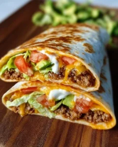 Delicious keto crunchwraps ready for a healthy meal