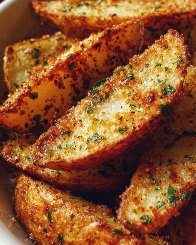 Garlic Parmesan Potato Wedges