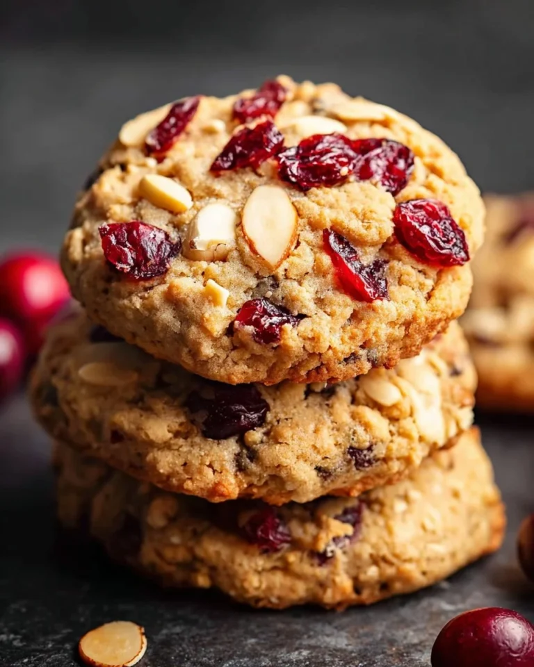 Gluten-free almond flour cookies with cranberries and maple syrup on a plate