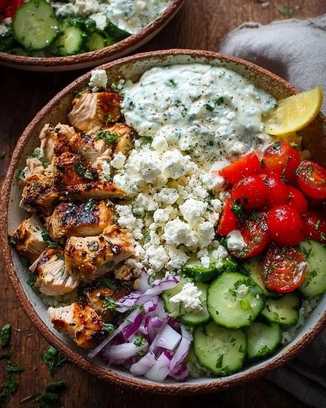 Greek Chicken Bowls
