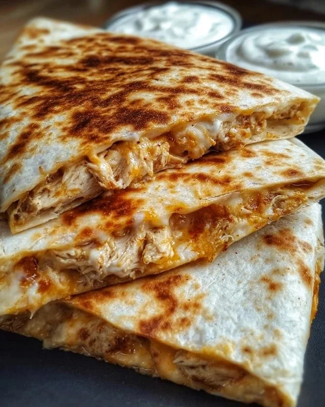 High-Protein Chicken Ranch Quesadilla