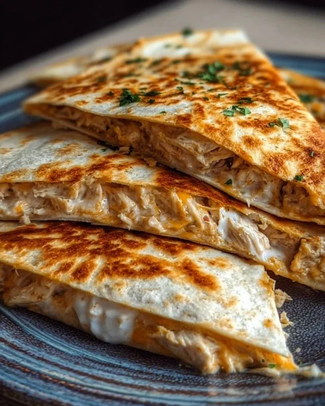 High-Protein Chicken Ranch Quesadilla