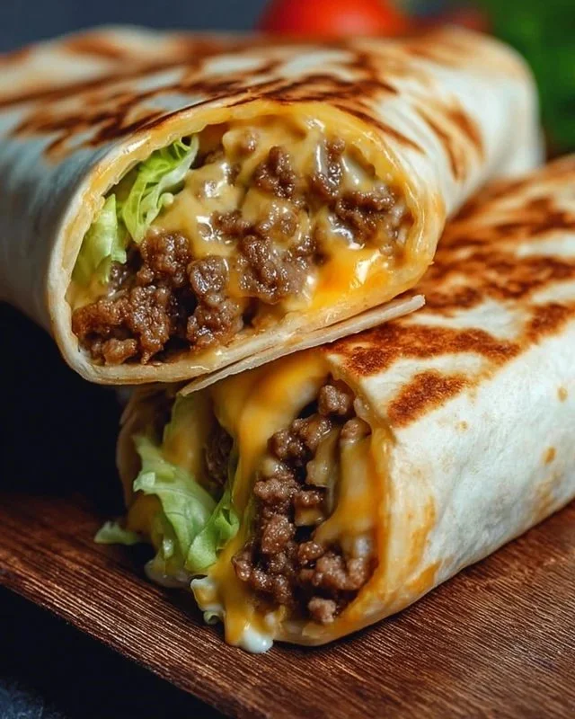 Homemade Big Mac Wraps