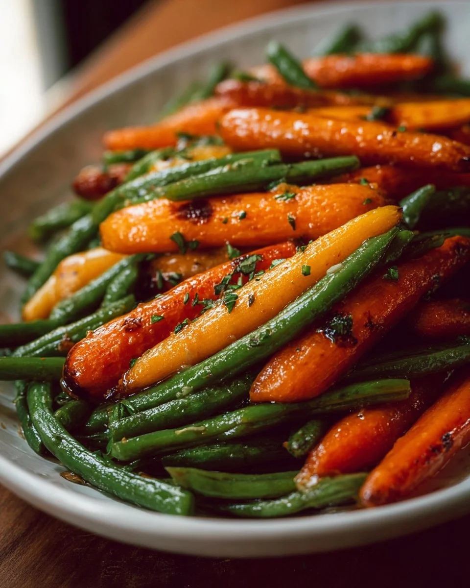 Honey Glazed Carrots & Green Beans