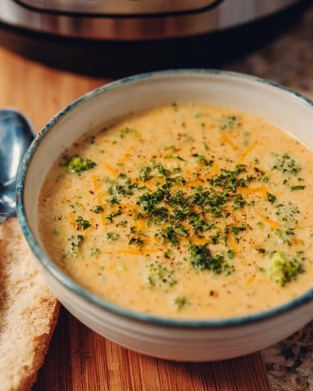 Instant Pot Broccoli Cheddar Soup