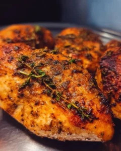 Juicy and tender Instant Pot chicken breast served on a plate
