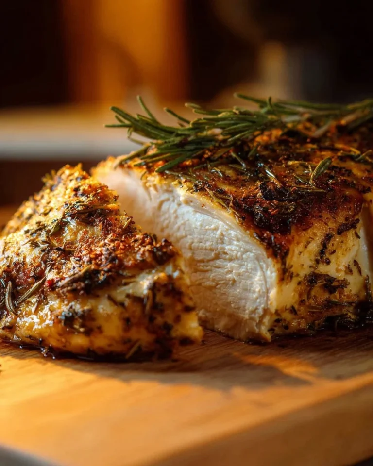 Delicious Instant Pot lemon chicken served with fresh herbs and lemon slices
