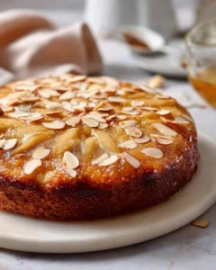 Irresistible almond flour apple cake with fresh apples and spices