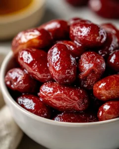 Easy Crock Pot Little Smokies served in a warm dish, perfect for parties.