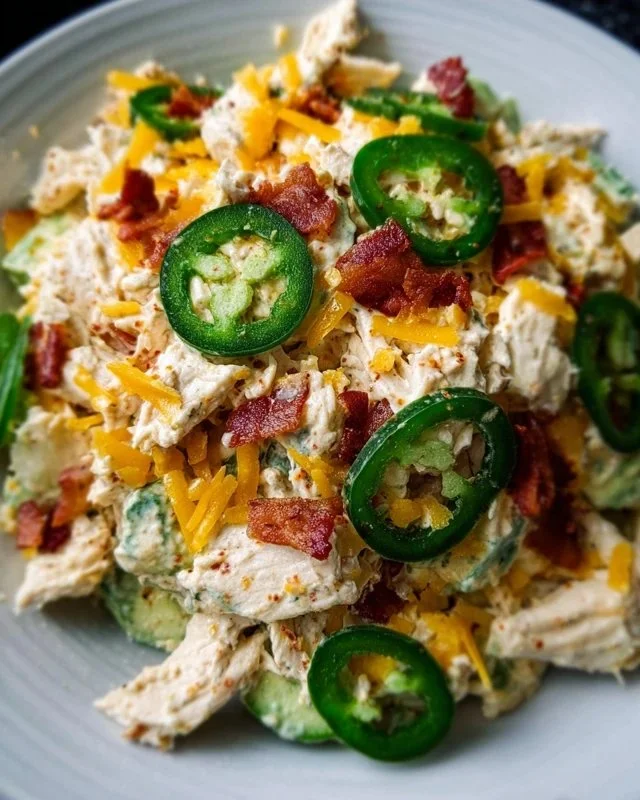 Jalapeno Popper Keto Chicken Salad
