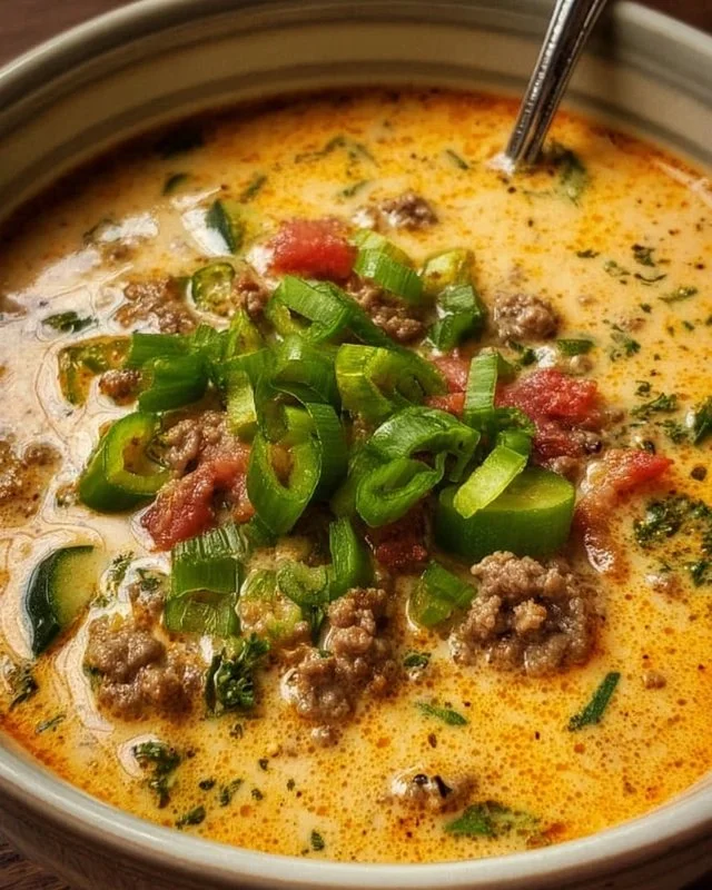 Keto Cheeseburger Soup