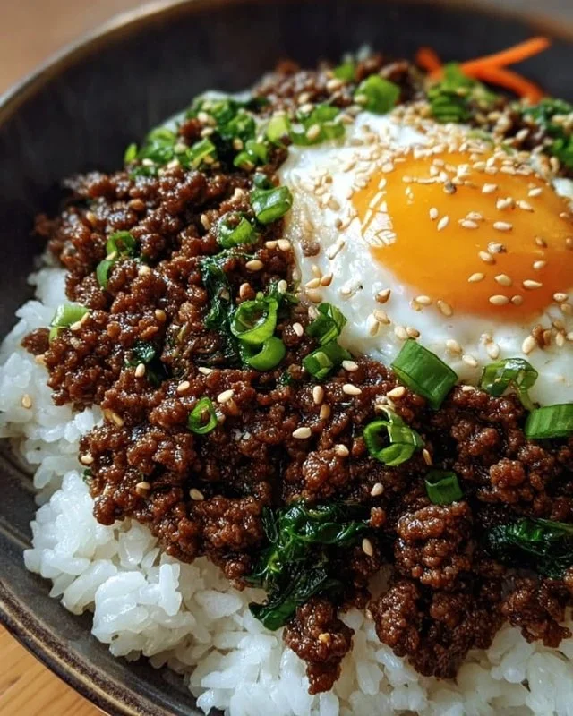Korean Ground Beef Bowl