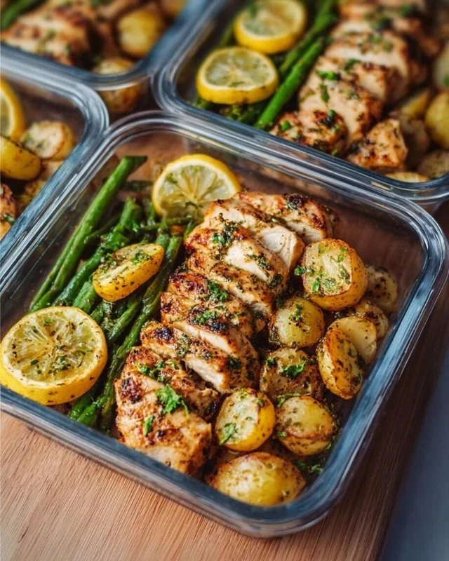 Lemon Garlic Chicken Meal Prep