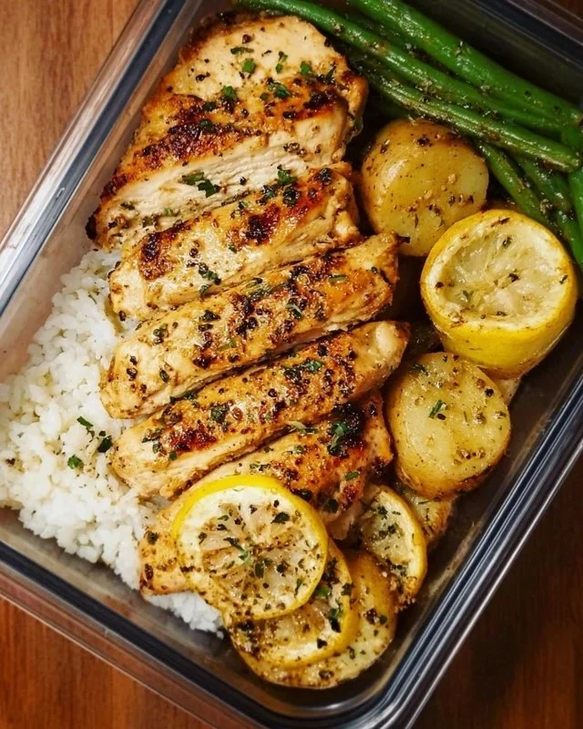 Lemon Garlic Chicken Meal Prep
