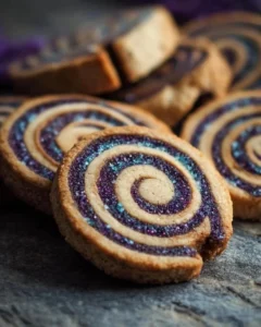 Colorful and delicious spiral cookies on a plate, perfect for festive occasions.