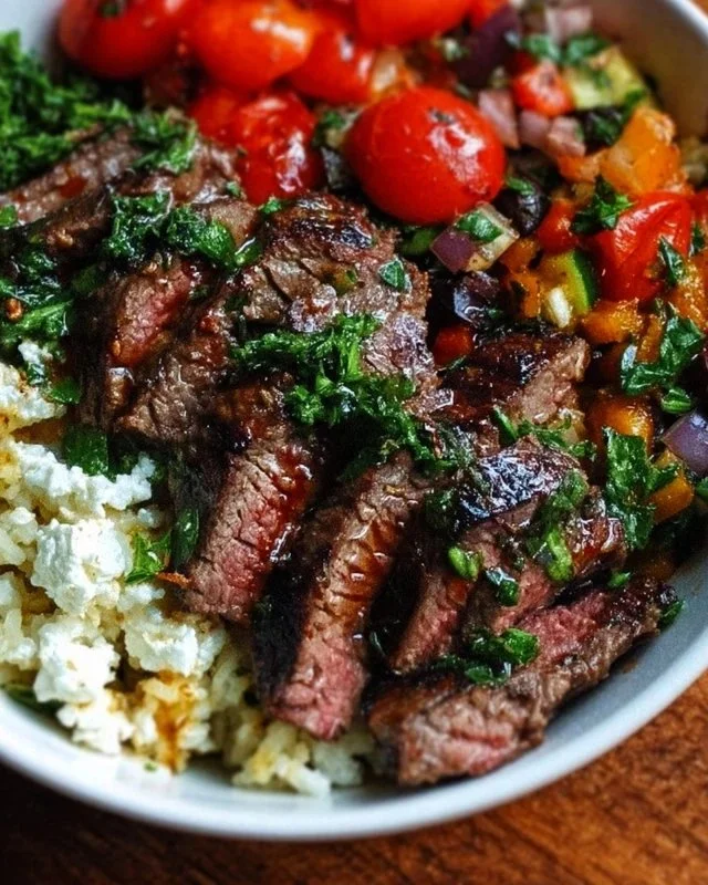 Mediterranean Steak Bowl Recipe