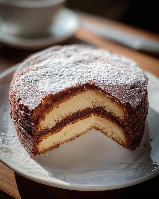 Delicious melt-in-your-mouth cake topped with frosting and fresh berries.
