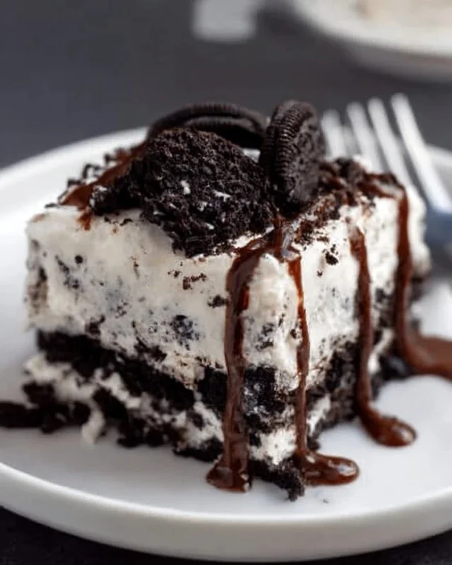 Oreo Poke Cake