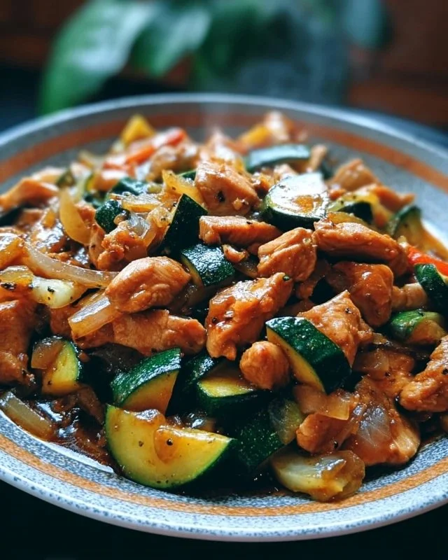 Simple Chicken Zucchini Stir Fry