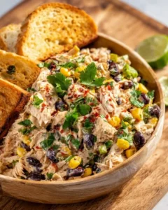 Delicious Southwest Chicken Salad with grilled chicken and fresh vegetables