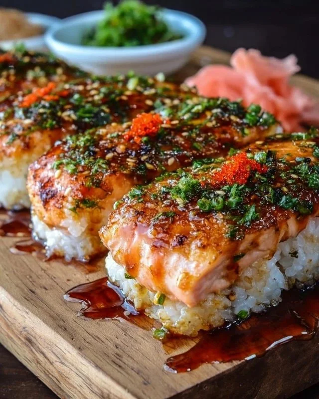 Spicy Salmon Sushi Bake Recipe