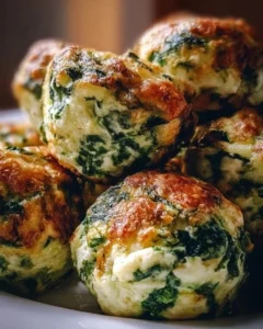 Spinach Ricotta Bites appetizer on a serving platter