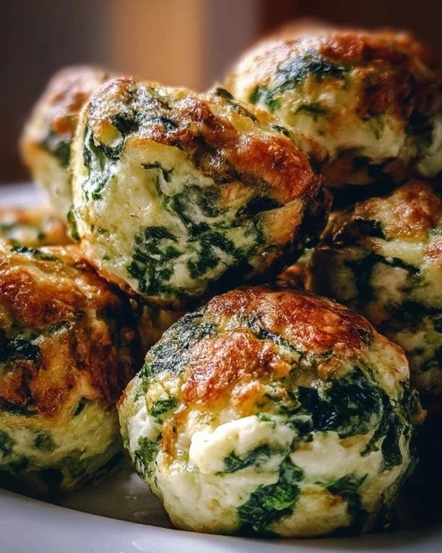 Spinach Ricotta Bites appetizer on a serving platter