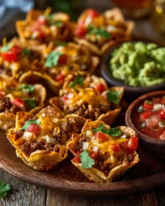 Delicious Taco Ranch Bites served on a platter with dipping sauce
