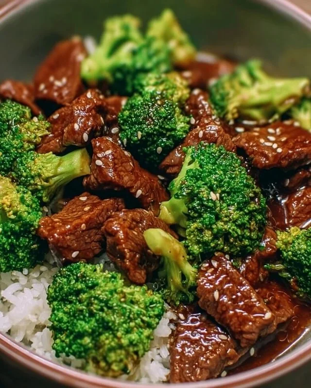 Instant Pot Beef and Broccoli with sesame sauce