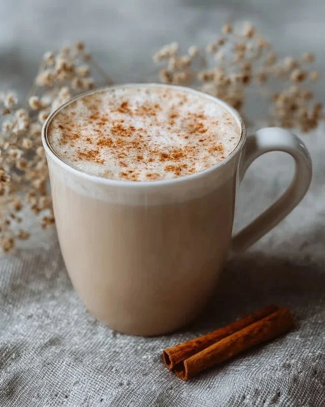 Creamy tea latte with rich flavors served in a beautiful cup