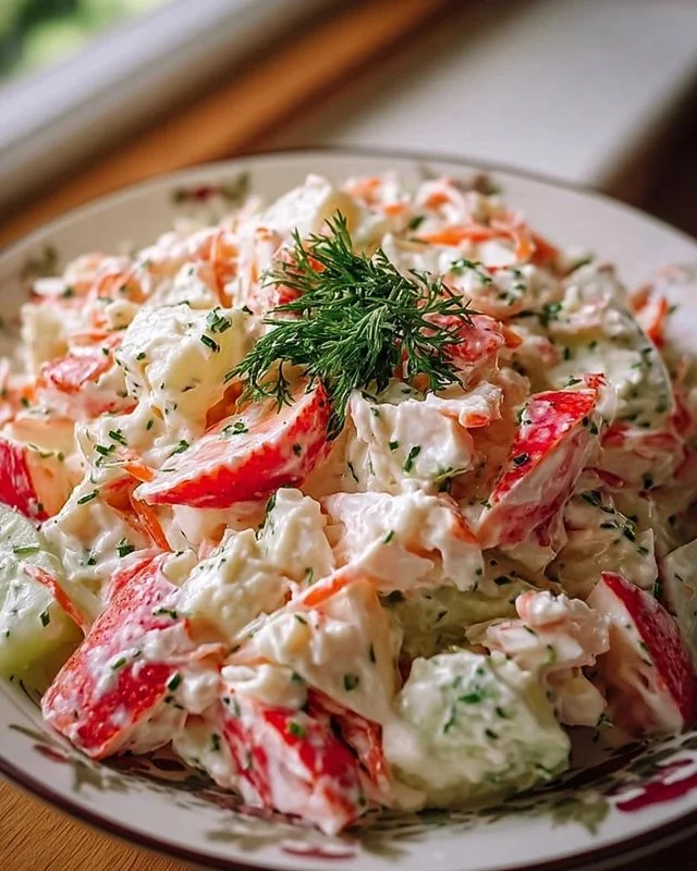 Delicious ultimate crab salad with fresh ingredients and flavor-packed dressing
