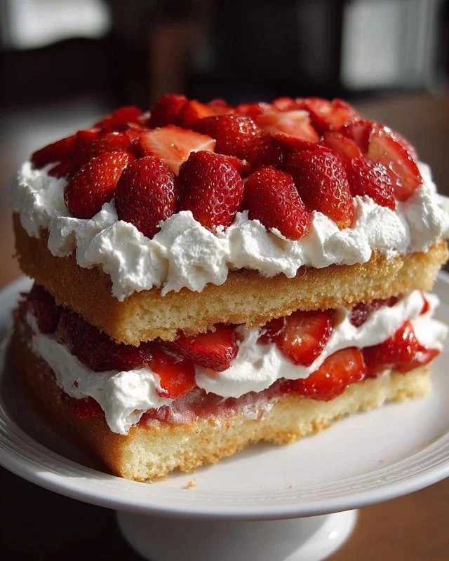 Unforgettable Strawberry Shortcake Cake in 5 Simple Steps