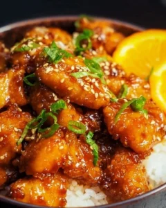 Healthy 30 minute orange chicken recipe with vibrant flavors