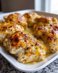 4-Ingredient Ranch Chicken Bake ready to serve on a plate