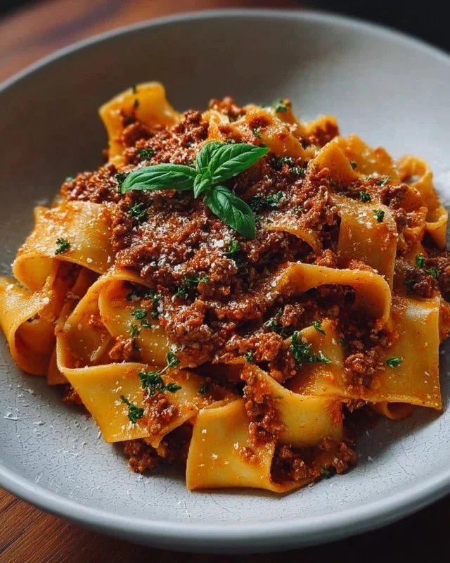 Authentic Pappardelle Bolognese