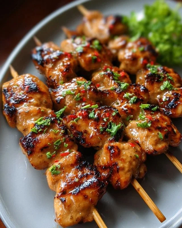 Bang Bang Chicken Skewers