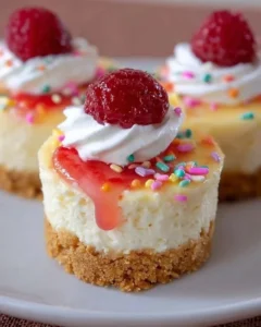 Delicious mini cheesecakes perfect for birthday celebrations