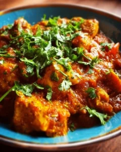 Delicious Chicken Bhuna, a spiced fried chicken dish served on a plate