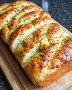 Homemade Italian Herb Cheese Bread inspired by Subway's recipe.