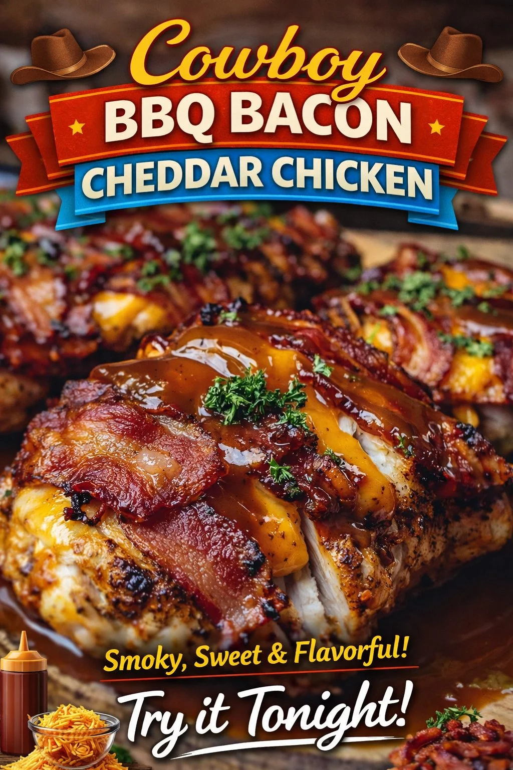 Cowboy BBQ Bacon Cheddar Chicken