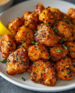 Delicious Cowboy Butter Chicken Bites served on a plate