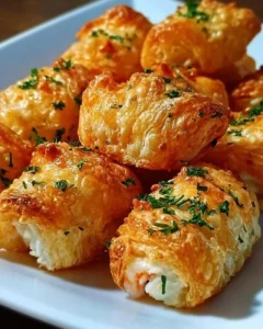 Delicious Crab Crescent Bites on a serving platter for appetizers